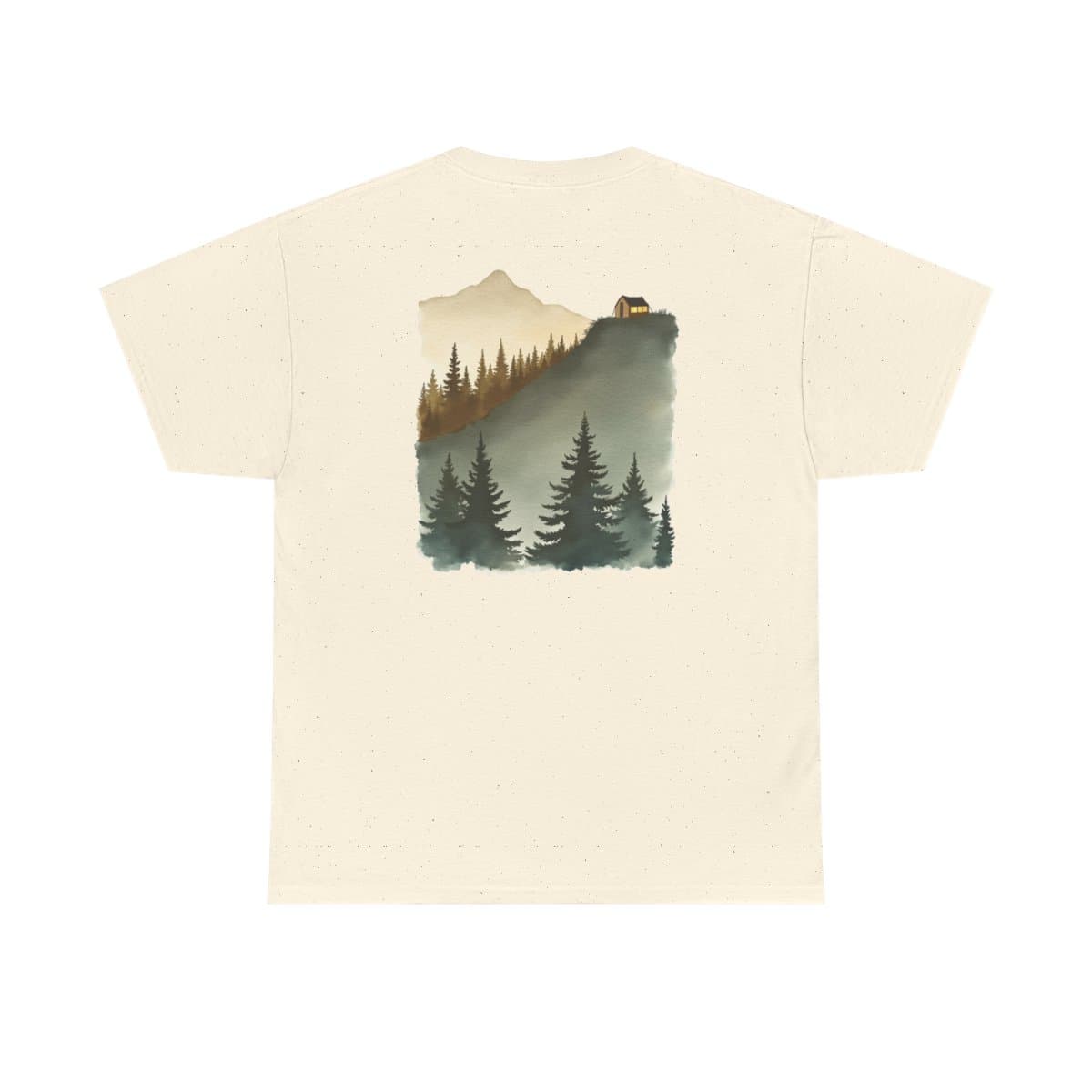 Pine Ridge Sunset printed on a t-shirt
